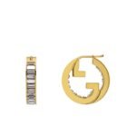 Gucci Blondie Interlocking G Crystal Embellished Hoops