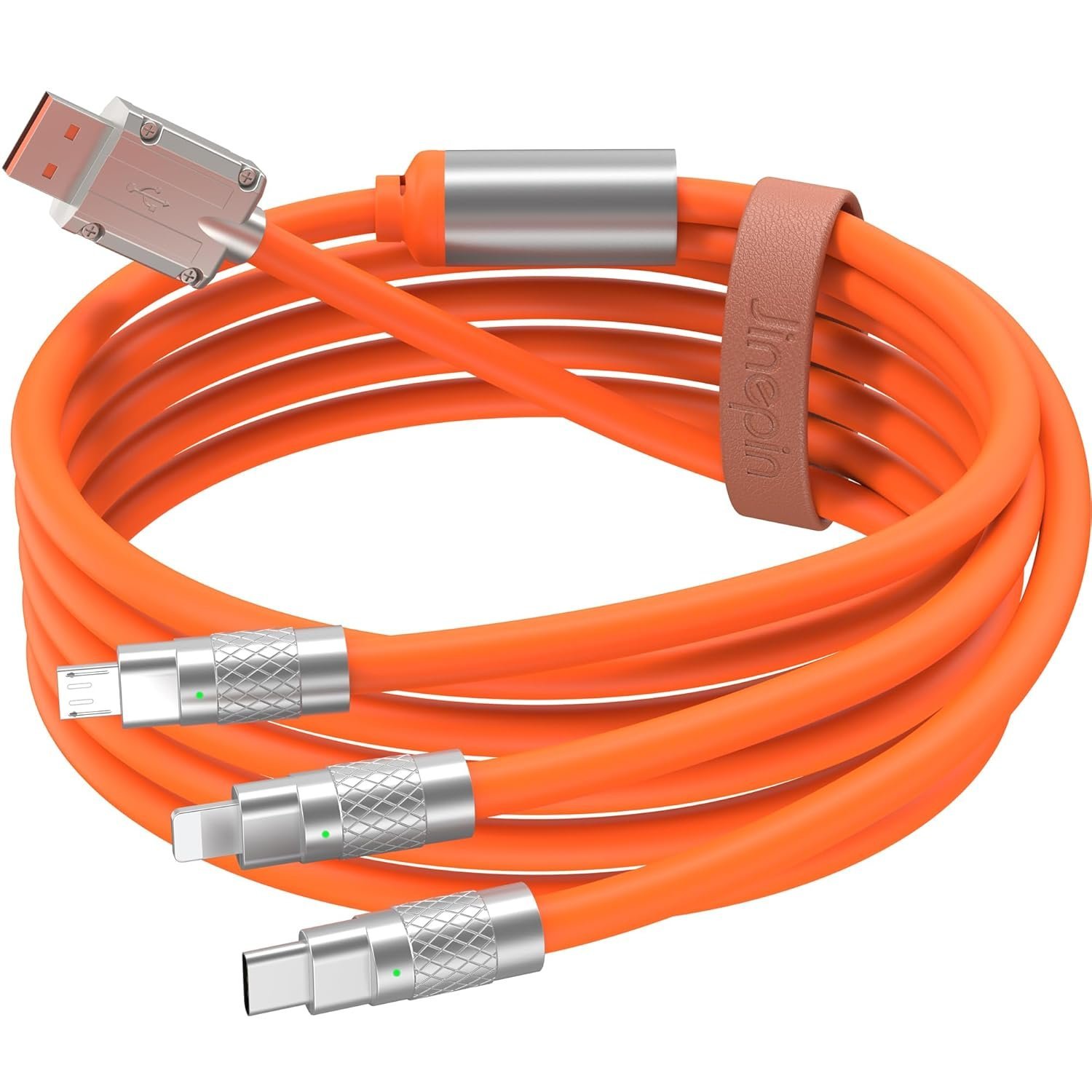 71RKWynEaL._SL1500_-1.jpg 3 in 1 Fast Charging Cable 120W – 6A Multi USB Data Cord for iPhone, Samsung & Huawei - الصورة 1