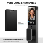 3D Face Recognition 6-in-1 Smart Door Lock with HD Video Peephole - Image 9