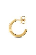 ⁦Gucci Blondie Crystal Mini Earrings in Gold-Toned Brass with Crystals⁩ - الصورة ⁦3⁩