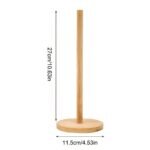 Wooden Standing Paper Towel Holder with Weighted Base-Small Size - Image 3