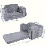 Glow-in-the-Dark-Fold-Out Kids Foam Sofa - Image 5