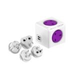 ⁦PowerCube Rewirable Travel Adapter - Orchid Purple⁩ - الصورة ⁦2⁩