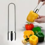 Red Bell Pepper Seed Remover - Stainless Steel Core Extractor
