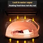 Transparent Microwave Splatter Cover with Steam Vent and Handle - Image 6