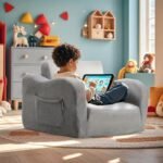 Glow-in-the-Dark-Fold-Out Kids Foam Sofa - Image 6
