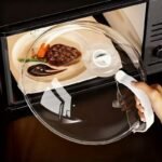 Transparent Microwave Splatter Cover with Steam Vent and Handle