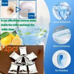 ⁦12-Piece Automatic Toilet Descaling and Stain Remover Tablets⁩ - الصورة ⁦4⁩