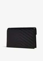 ⁦Saint Laurent Monogram Leather Chain Wallet - Gold Hardware⁩ - الصورة ⁦4⁩