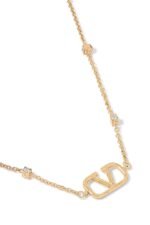 ⁦Valentino Garavani Mini VLogo Signature Necklace with Swarovski® Crystals⁩ - الصورة ⁦2⁩