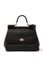 Dolce & Gabbana Dauphine Miss Sicily Leather Shoulder Bag
