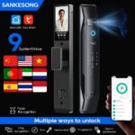 3D Face Recognition 6-in-1 Smart Door Lock with HD Video Peephole - Image 2