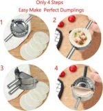 ⁦Stainless Steel Culinary Dough Crimper for Dumplings & Pastries⁩ - الصورة ⁦3⁩