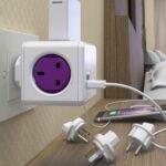 ⁦PowerCube Rewirable Travel Adapter - Orchid Purple⁩ - الصورة ⁦5⁩