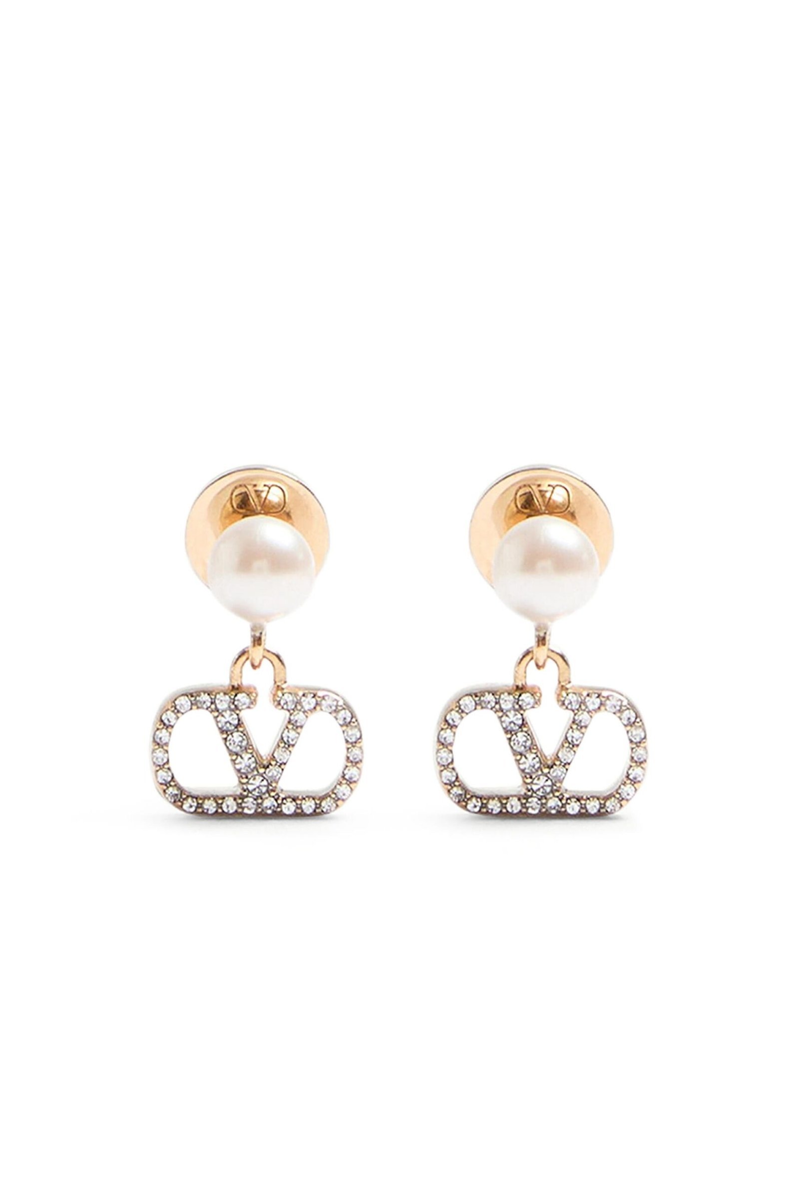 imgi_90_218946824_IN-scaled-3.jpg Valentino Garavani VLogo Signature Pearl & Crystal Earrings - الصورة 1