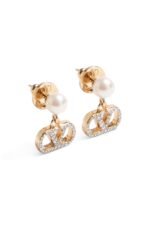 ⁦Valentino Garavani VLogo Signature Pearl & Crystal Earrings⁩ - الصورة ⁦2⁩