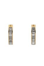 ⁦Gucci Blondie Interlocking G Crystal Embellished Hoops⁩ - الصورة ⁦3⁩